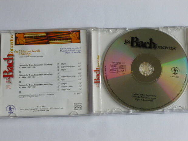 Bach - Concertos for 2 Harpsichords & Strings / Ciofini, Makinen (gesigneerd)