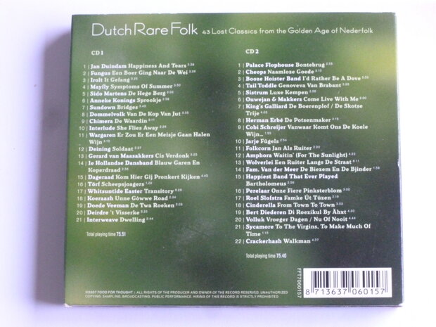 Dutch Rare Folk - 43 lost Classics of Nederfolk  (2 CD)