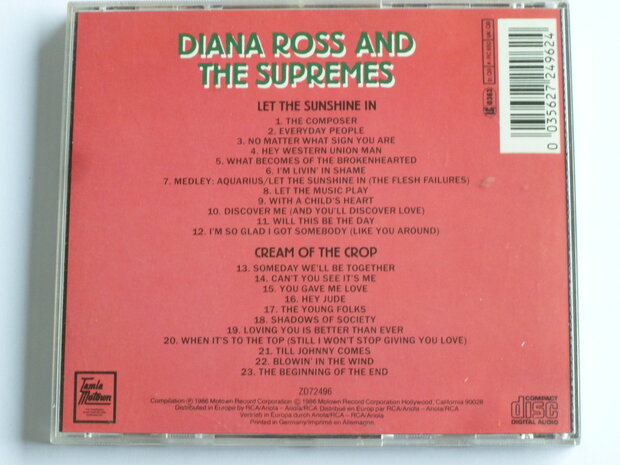 Diana Ross and the Supremes - Let the sunshine in / cream of the crop