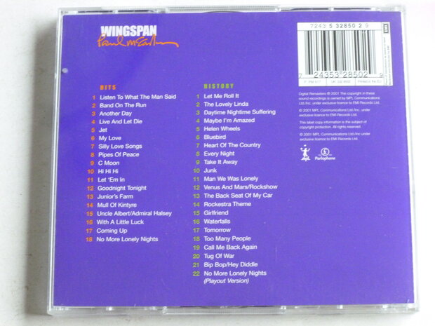 Paul McCartney - Wingspan / Hits and History (2 CD)