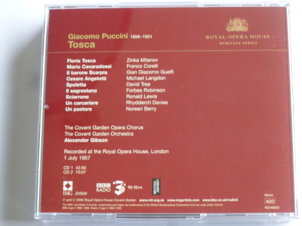 Puccini - Tosca / Alexander Gibson (2 CD)