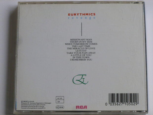 Eurythmics - Revenge