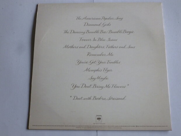 Neil Diamond - You don&#x0027;t bring me flowers (LP)
