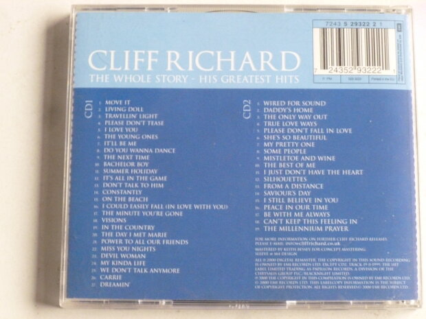 Cliff Richard - The Whole Story / His Greatest Hits (2 CD)