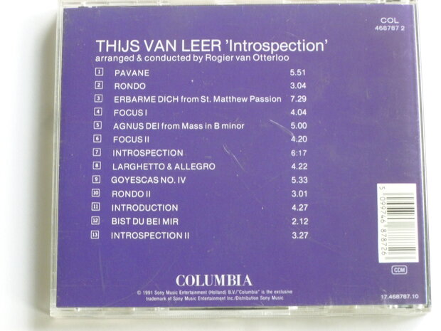 Thijs van Leer  - Introspection / arranged by Rogier van Otterloo