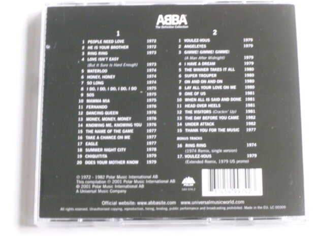 Abba - The Definitive Collection (2 CD) polar