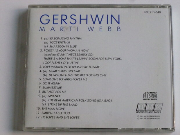 Marti Webb - Gershwin (BBC)