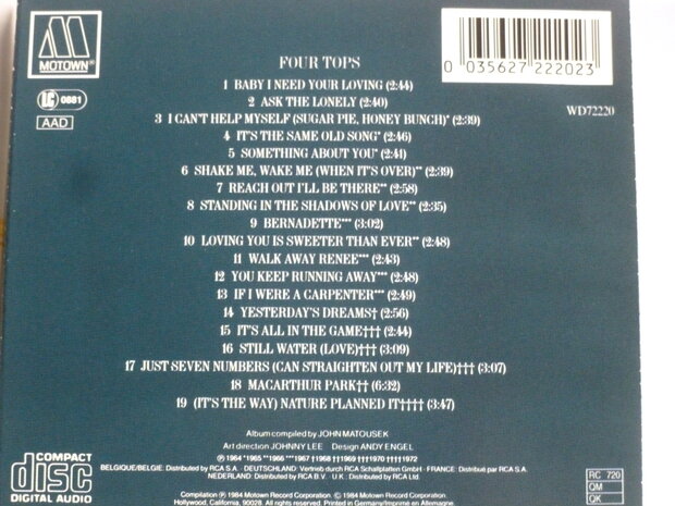 Four Tops - 19 Greatest Hits