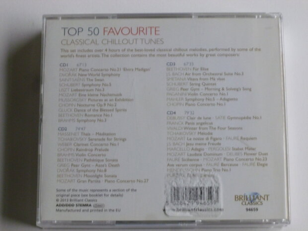 Top 50 Favourite Classical Chillout Tunes (4 CD)