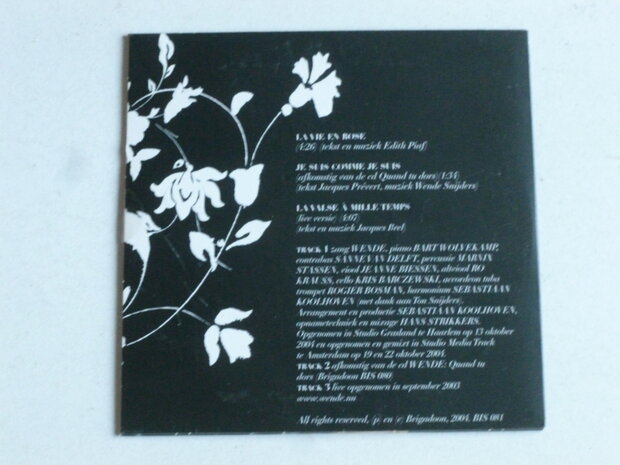 Wende zingt La Vie en Rose (CD Single)