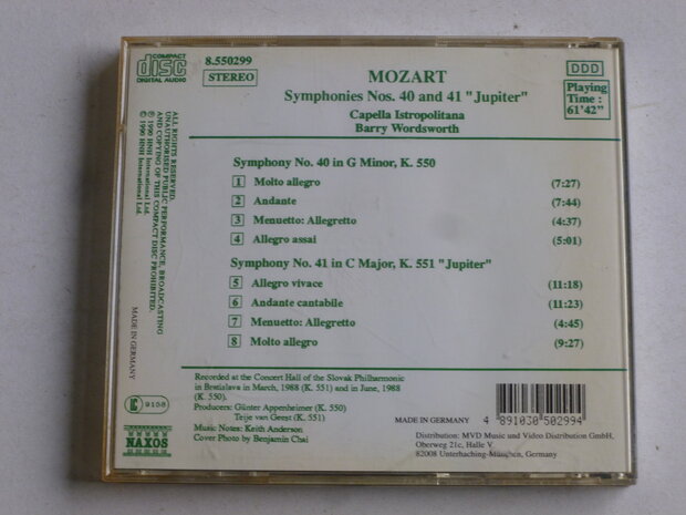 Mozart - Symphonies 40, 41 / Barry Wordsworth