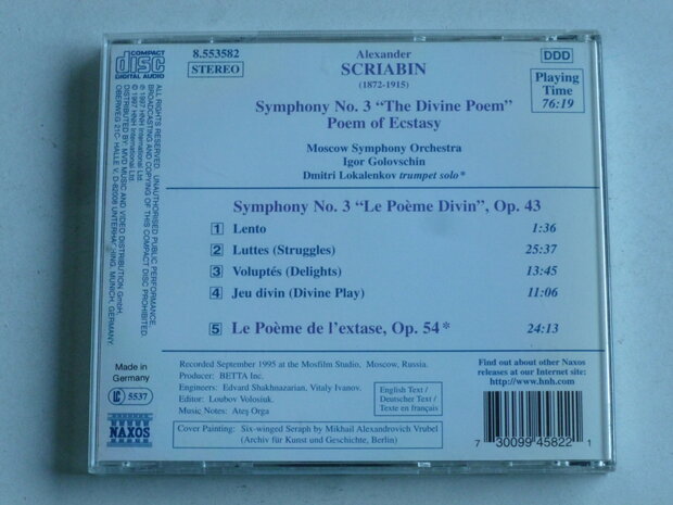 Scriabin - Symphony 3 / Golovschin