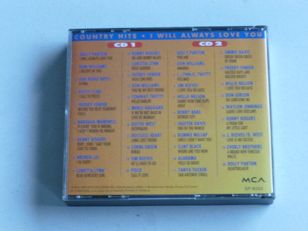 Country Hits - I will always love you (2 CD) mca