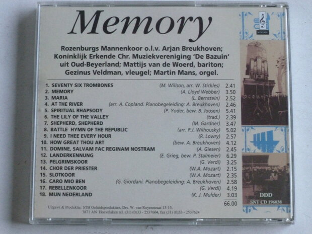 Rozenburgs Mannenkoor - Memory / Martin Mans, Breukhoven