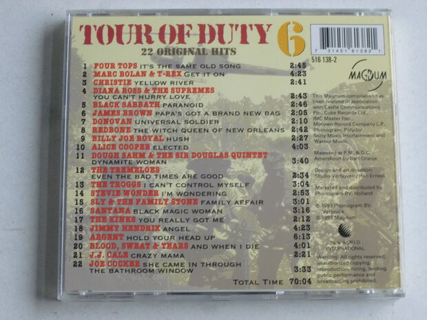 Tour of Duty 6 - 22 original Hits