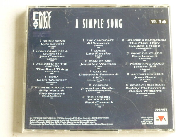 A Simple Song - volume 16 (Play my music)