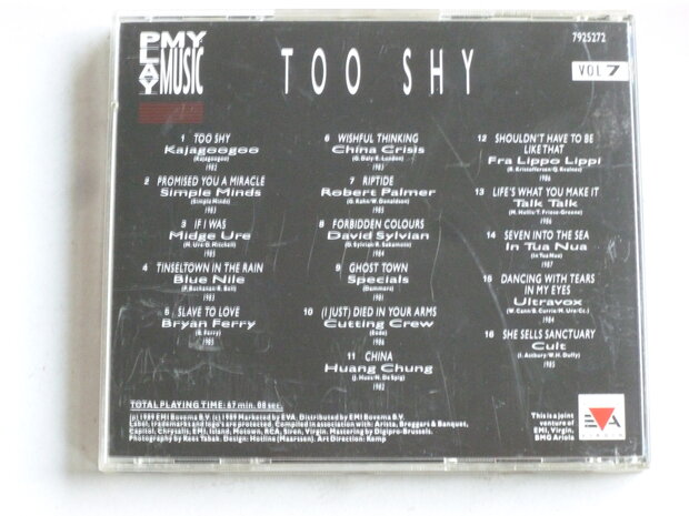 Too Shy - volume 7 (play my music)