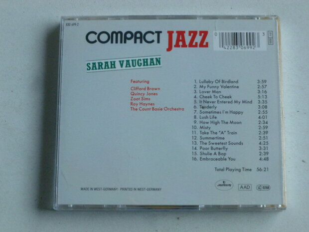 Sarah Vaughan - Compact Jazz