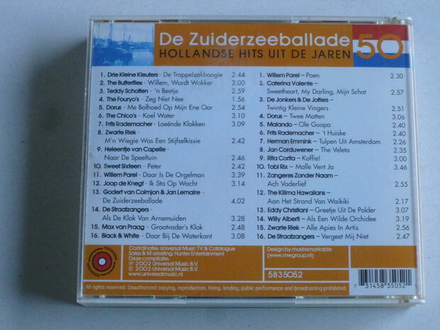 Zuiderzeeballade - Hollandse Hits uit de jaren 50 (2 CD)