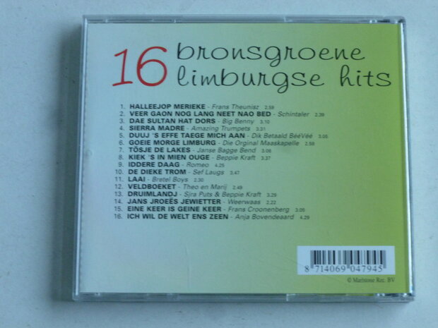 16 Bronsgroene Limburgse Hits 