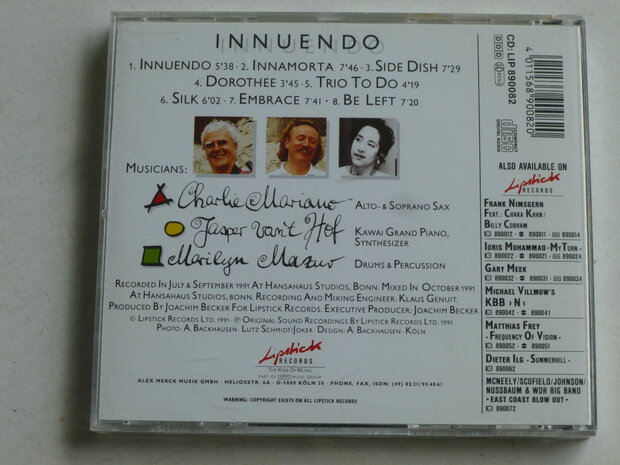 Charlie Mariano / Jasper van 't Hof - Innuendo