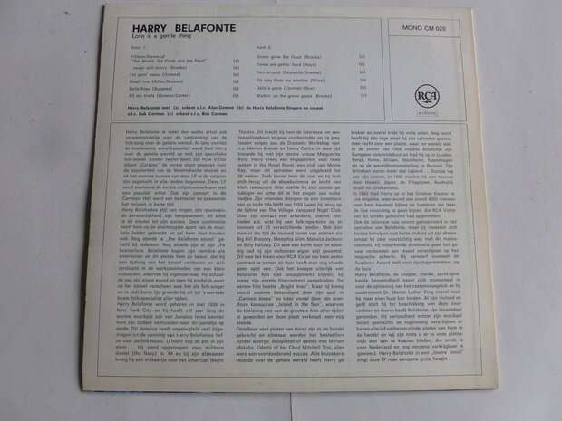 Harry Belafonte - Love is a Gentle Thing (LP) CM020