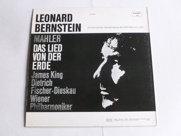 Mahler - Das Lied von der Erde / James King, Fisher Dieskau, Leonard Bernstein (LP)