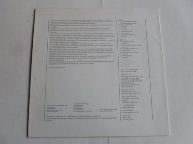 Wim Pols - Living in the name of love (LP)