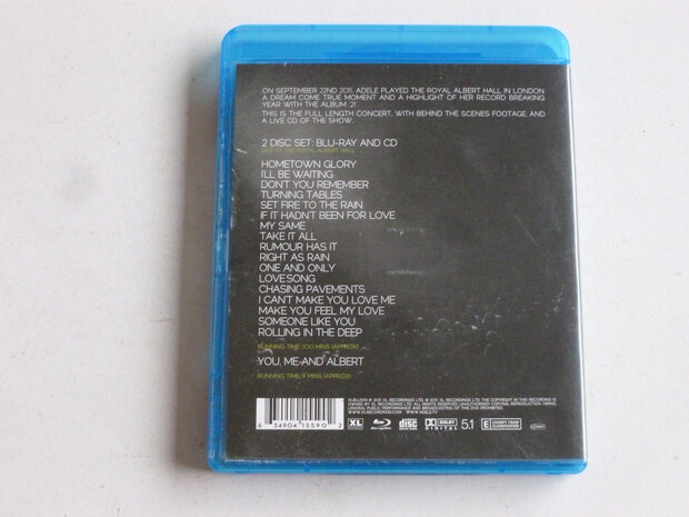 Adele - Live at the Royal Albert Hall (Blu-ray + CD)
