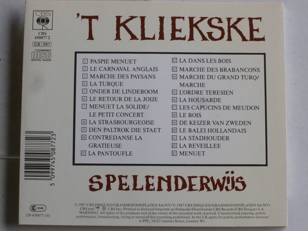 'T Kliekske - Spelenderwijs
