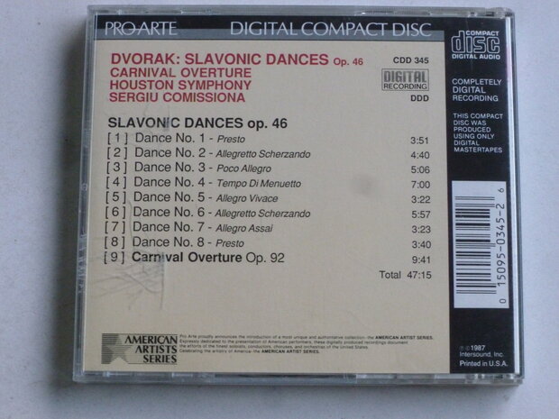 Dvorak - Slavonic Dances / Comissiona,  Houston Symphony