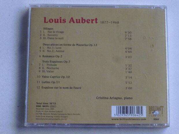 Louis Aubert - Piano Works / Cristina Ariagno