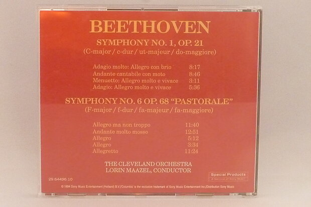 Beethoven - Symphony no 1 + 6