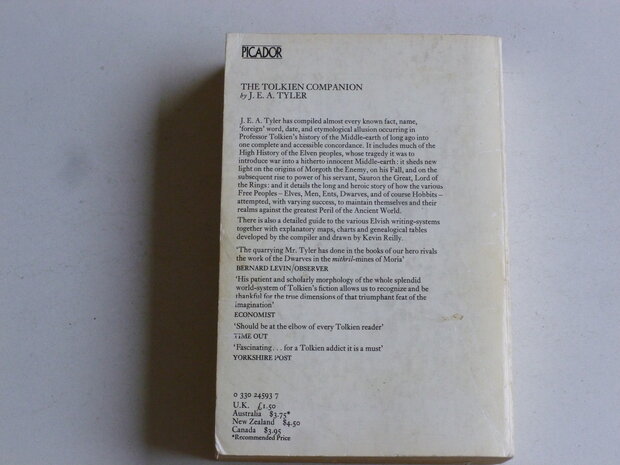 The Tolkien Companion - J.E.A. Tyler, Kevin Reilly  (boek) engels