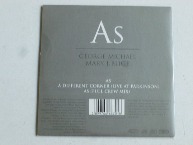 George Michael / Mary J. Blige - As (CD Single)