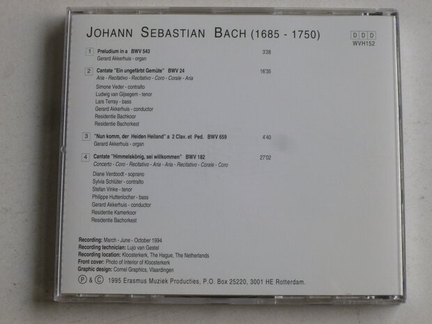 Bach - Cantatas 24 & 182 / Gerard Akkerhuis
