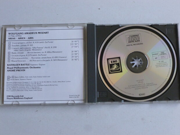 Mozart - Arias / Kathleen Battle, Andre Previn