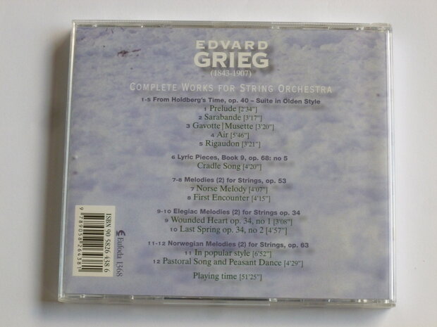 Grieg - Complete Works for String Orchestra / Sinfonia, Dirk Vermeulen