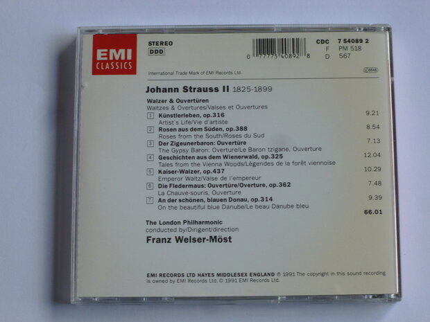Johann Strauss II - Ouverturen & Walzer / Franz Welser-Möst