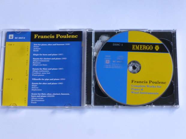 Poulenc - Complete works for piano & wind instr. / Groupe des Sept (2 CD)