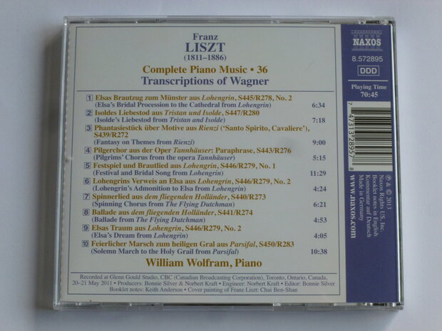 Liszt - Transcriptions of Wagner / William Wolfram