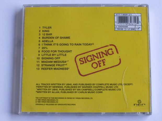 UB40 - Signing Off 