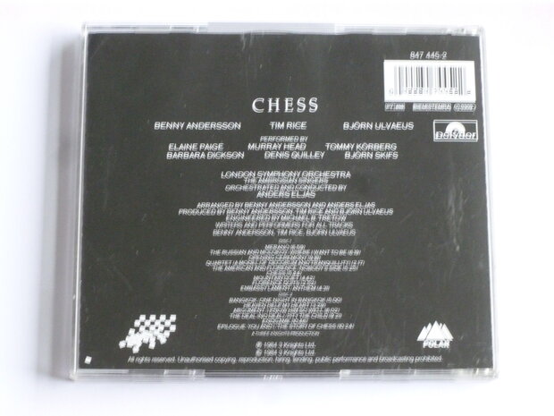 Chess - Benny Andersson, Tim Rice, Bjorn Ulvaeus (2 CD) polydor