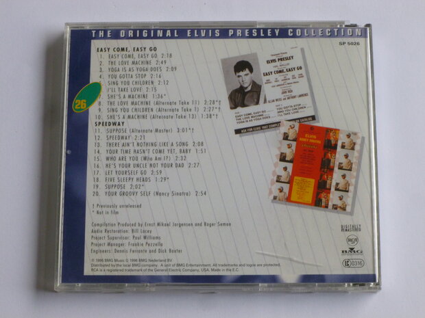 Elvis Presley - Easy Come, Easy Go / Speedway