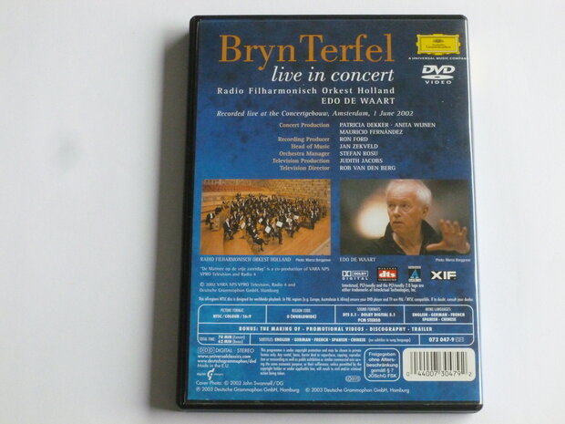 Bryn Terfel - Live in Concert / Edo de Waart (DVD)