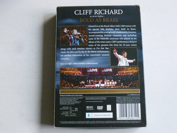 Cliff Richard - Bold as Brass / Live at the Royal Albert Hall (DVD) spec. limited edition