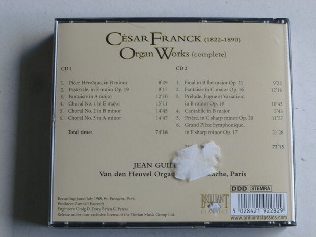 Cesar Franck - Organ Works / Jean Guillou (2 CD)