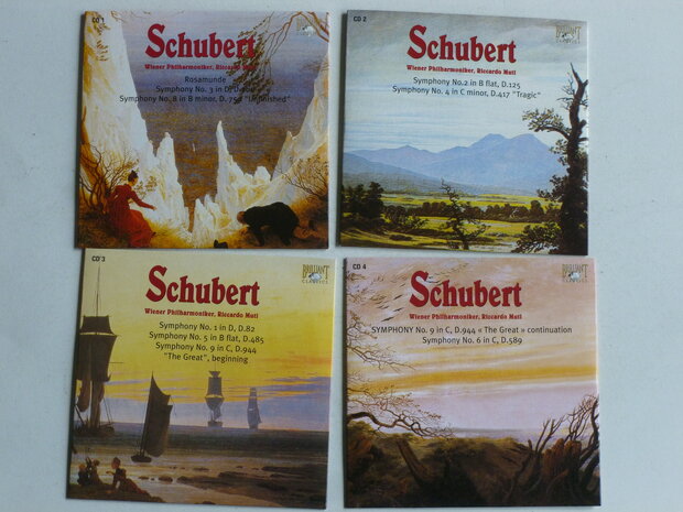 Schubert - Symphonies 1 t/m 9 Riccardo Muti (4 CD)