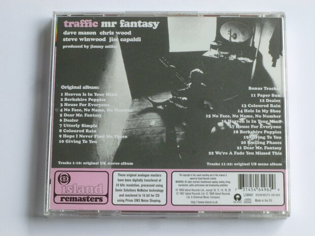 Traffic - Mr. Fantasy (remastered)