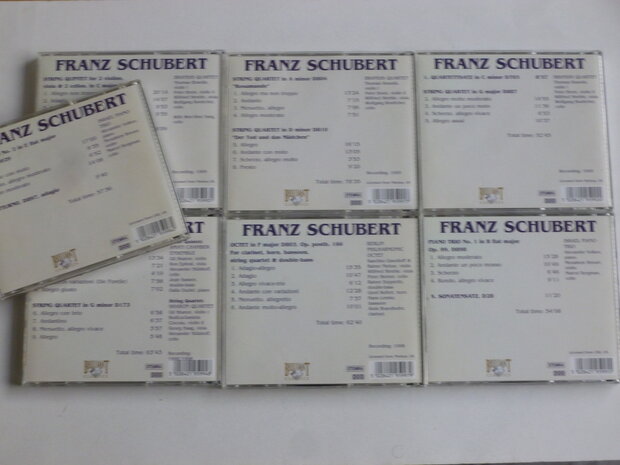 Schubert - Chamber Music / Brandis Quartet, Israel Piano Trio, Amati Chamber (7 CD)